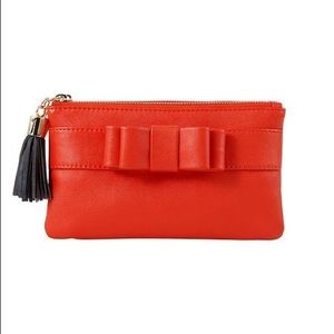 Orange Tassel Ann Taylor Clutch